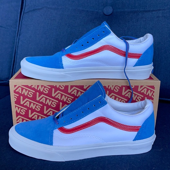 Vans Men’s Old Skool Sport Pop Vallartabl/Red Sneakers - Picture 2 of 16